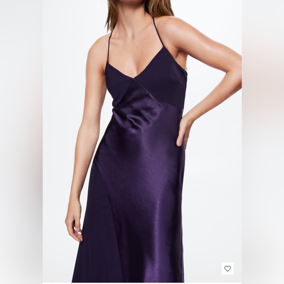 MANGO Satin Panel Dress size 8 - Picture 1 of 4